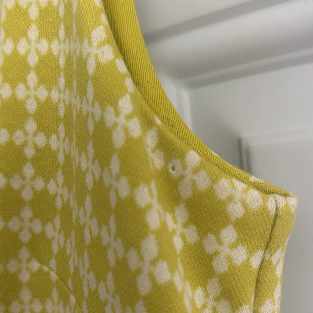 Ann Taylor Citron Green/White  Sleeveless Sheath Dress, Size Small - Picture 11 of 11